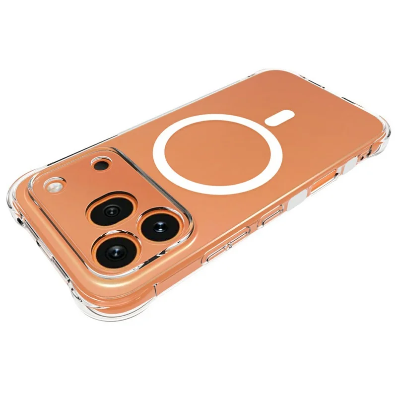 Bulk Purchasing for Honor 600 Pro 5G Magnetic Case TPU Anti-drop Phone Back Cover - Transparent