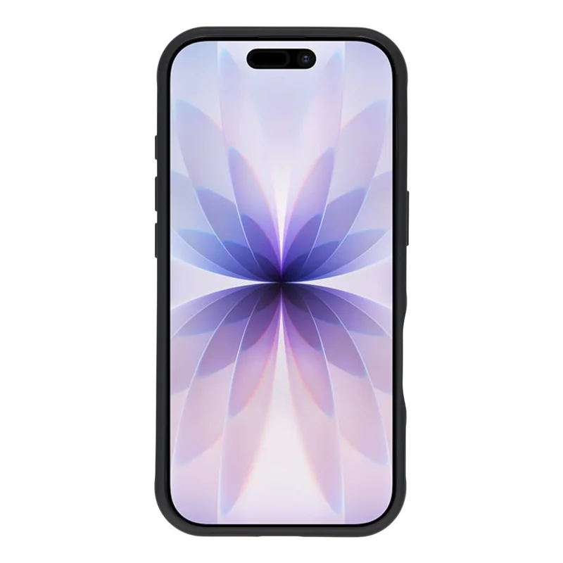 For iPhone 17 Magnetic Case Anti-fingerprint Soft-touch Shockproof  TPU + PC Cover - Black