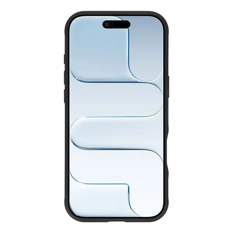 For iPhone Air Magnetic Case Anti-fingerprint Soft-touch Shockproof  TPU + PC Cover - Black
