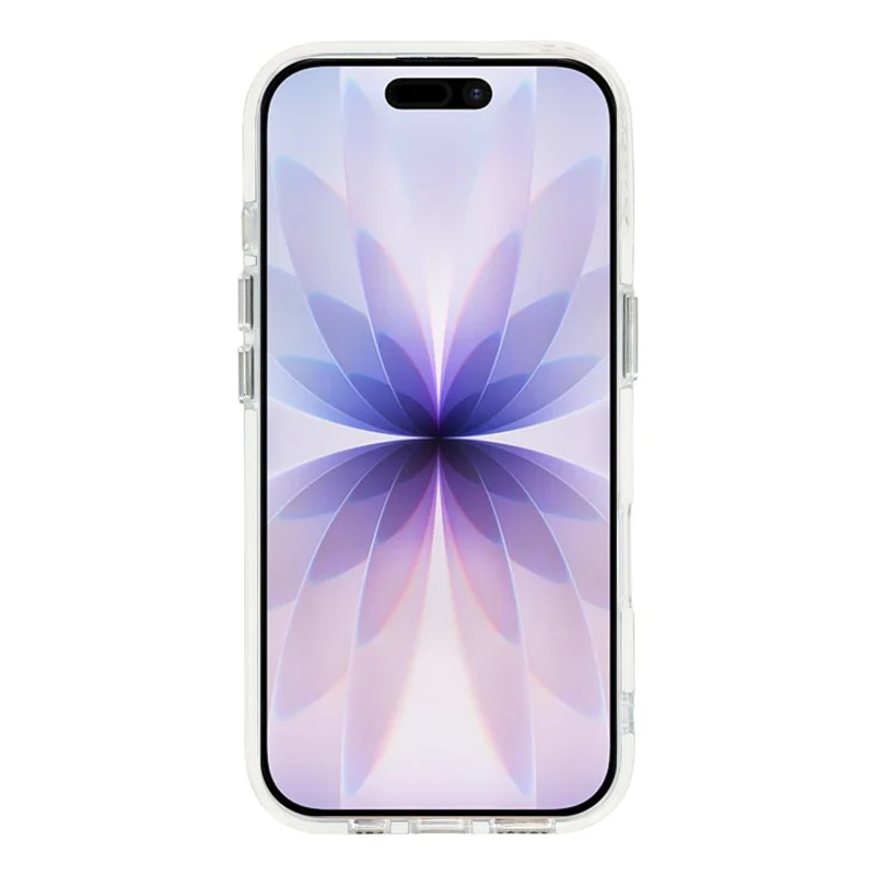 For iPhone 17 Starlight Glitter Magnetic Case TPU + PC Shockproof Cover Compatible with Magsafe - Transparent Black
