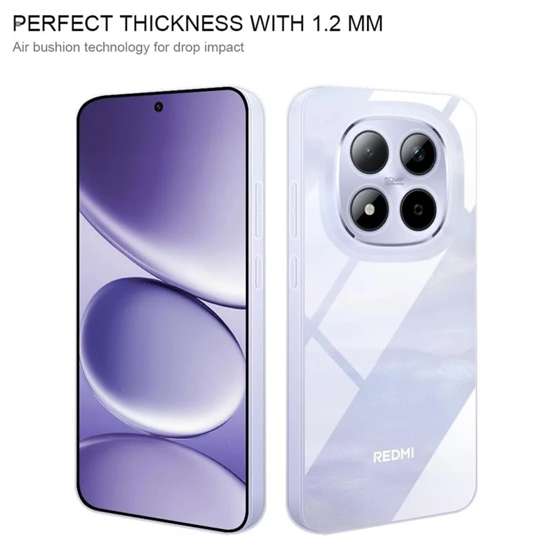 For Xiaomi Redmi Note 15 Pro 5G (Global) Case Anti-Fingerprint Crystal Clear TPU Phone Cover