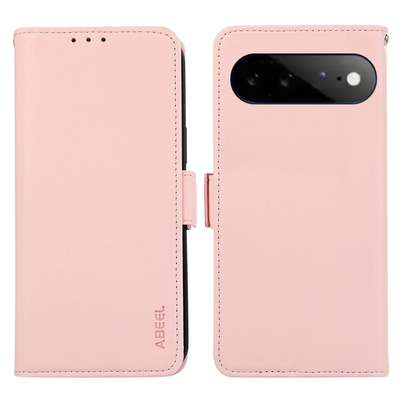 ABEEL Чехол для Google Pixel 11 Pro XL Кожаный чехол с RFID блокировкой и бумажником - Розовый