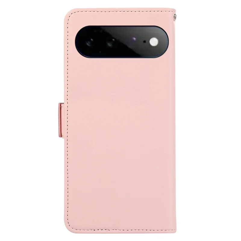 ABEEL Чехол для Google Pixel 11 Pro XL Кожаный чехол с RFID блокировкой и бумажником - Розовый