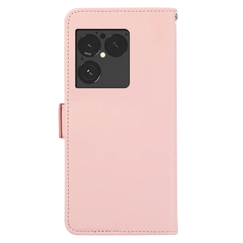 ABEEL Funda para Sony Xperia 1 VIII, carcasa de cuero con billetera y protección RFID - Rosa