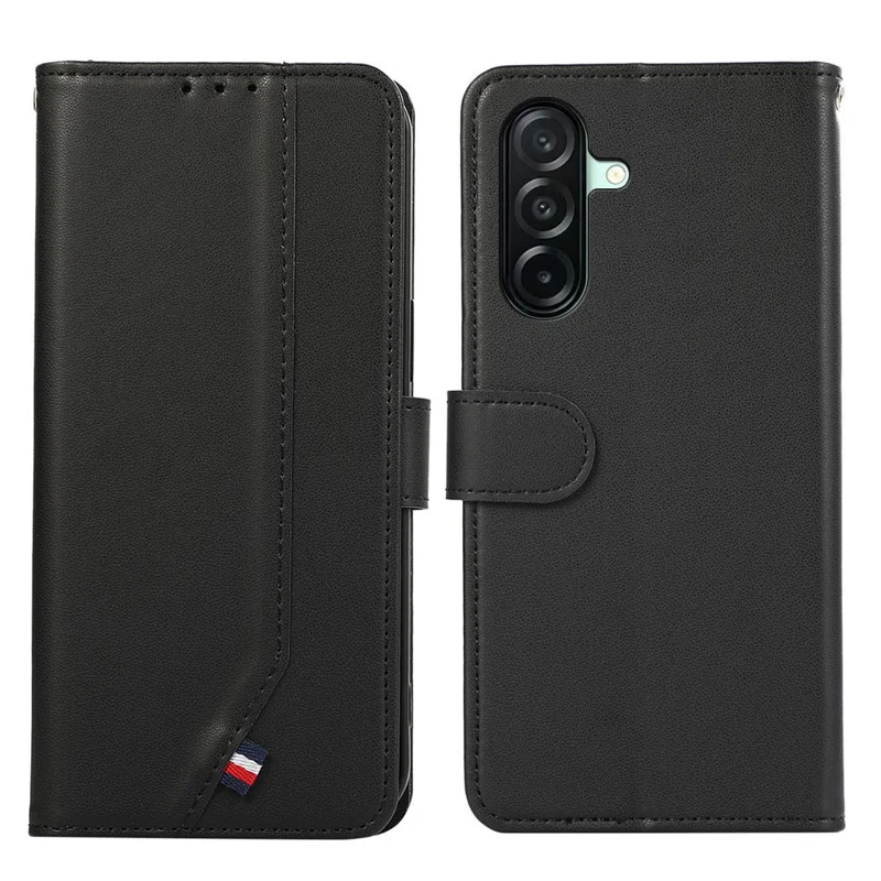 Til Samsung Galaxy A27 Case RFID-blokerende flip-læderskærm - Sort