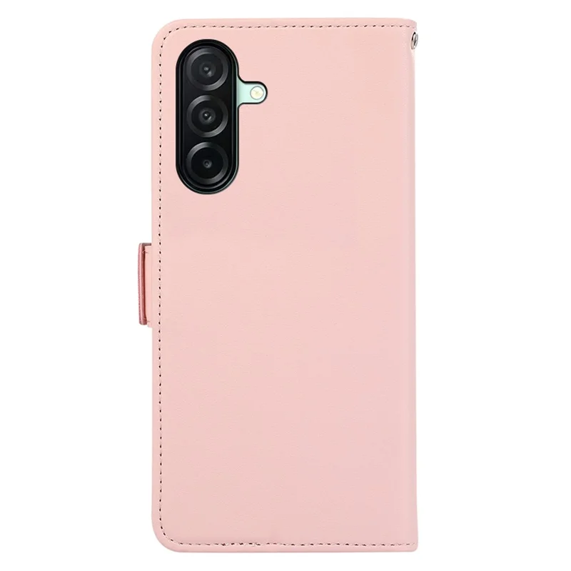 ABEEL For Samsung Galaxy A27 5G Case Leather Phone Cover with RFID Blocking Wallet - Pink