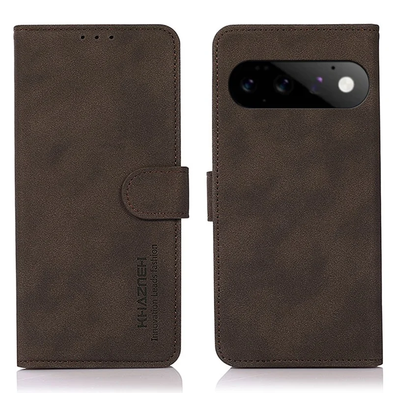 KHAZNEH Custodia per Google Pixel 11 / Pixel 11 Pro Anti Graffio con Portafoglio in Pelle PU con Supporto - Marrone