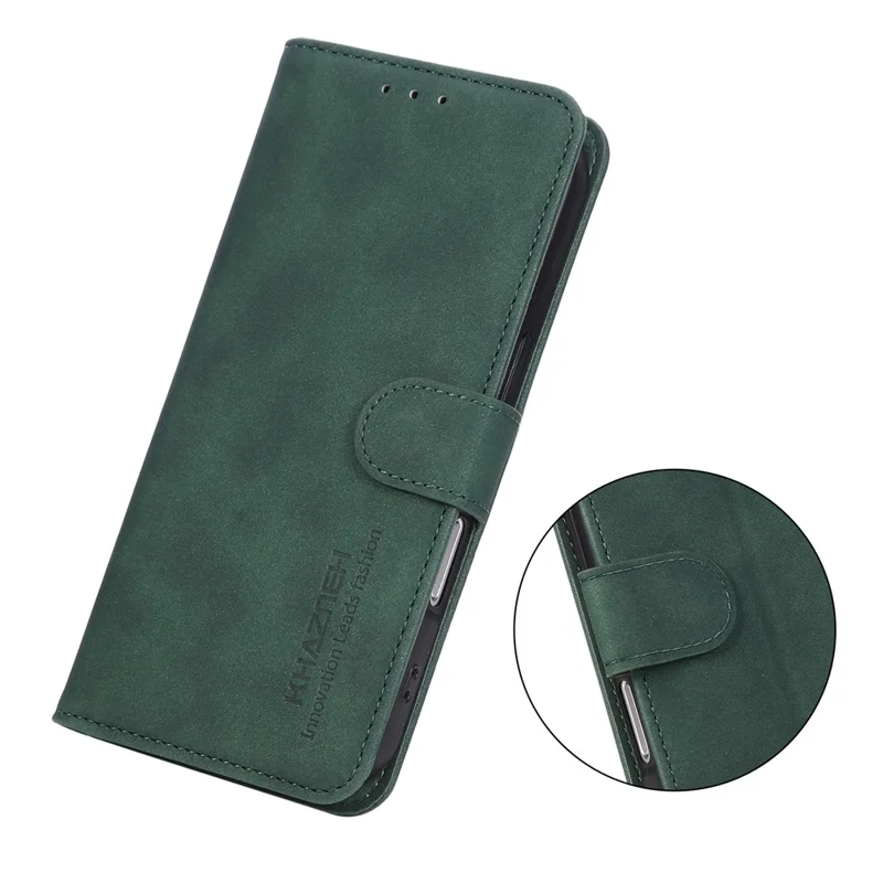 KHAZNEH Custodia per Google Pixel 11 Pro XL, custodia portafoglio in pelle PU antigraffio con supporto, copertura per telefono - Verde