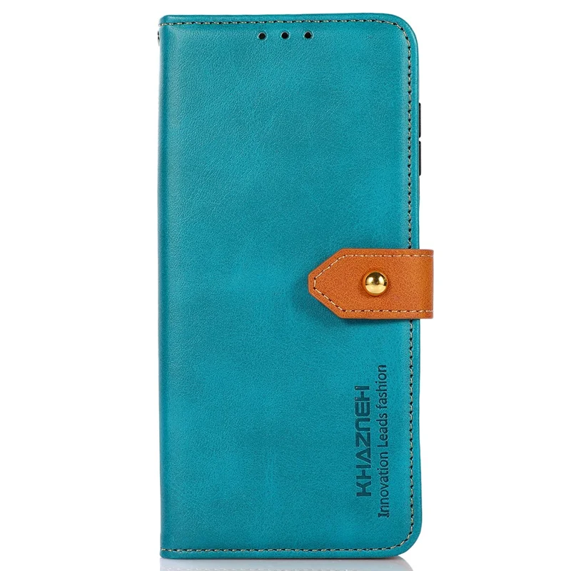 KHAZNEH Para Google Pixel 11  / Capa Carteira Pixel 11 Pro com Fecho Magnético Dourado Capa de Telemóvel em Pele com Textura de Pele de Vaca com Suporte de Dobra - Azul