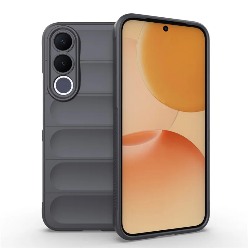 For vivo V70 FE 5G Phone Case Anti-Drop Soft TPU Rugged Back Cover - Dark Grey