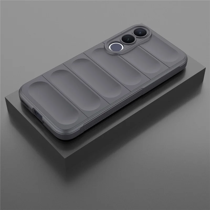 For vivo V70 FE 5G Phone Case Anti-Drop Soft TPU Rugged Back Cover - Dark Grey