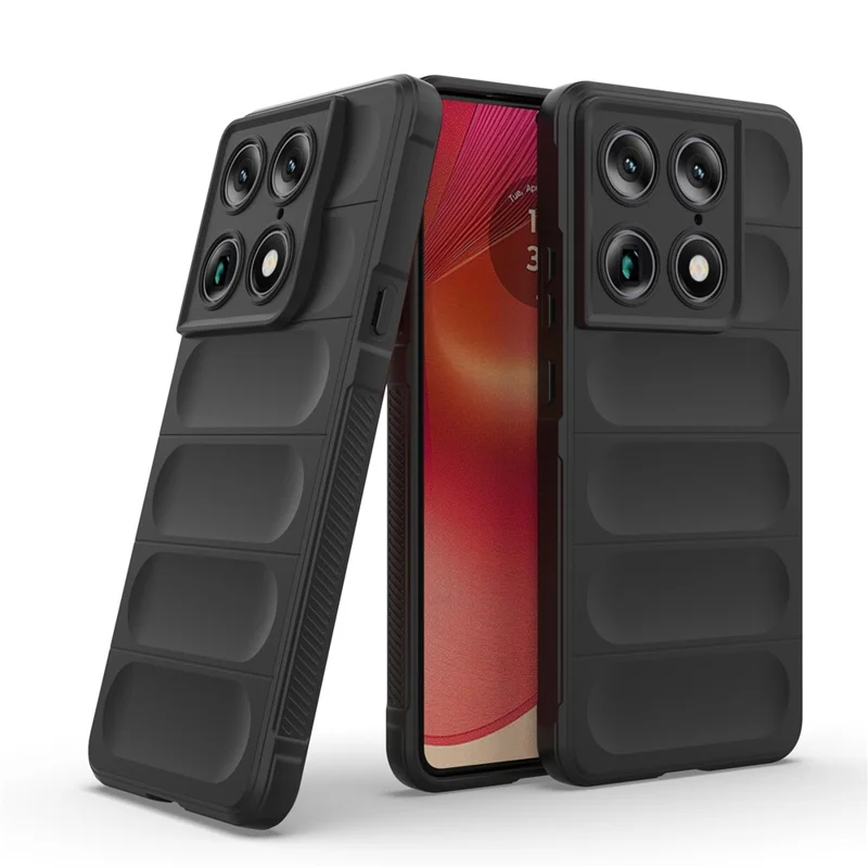 For Motorola Signature 5G Phone Case Anti-Drop Soft TPU Rugged Back Cover - Black