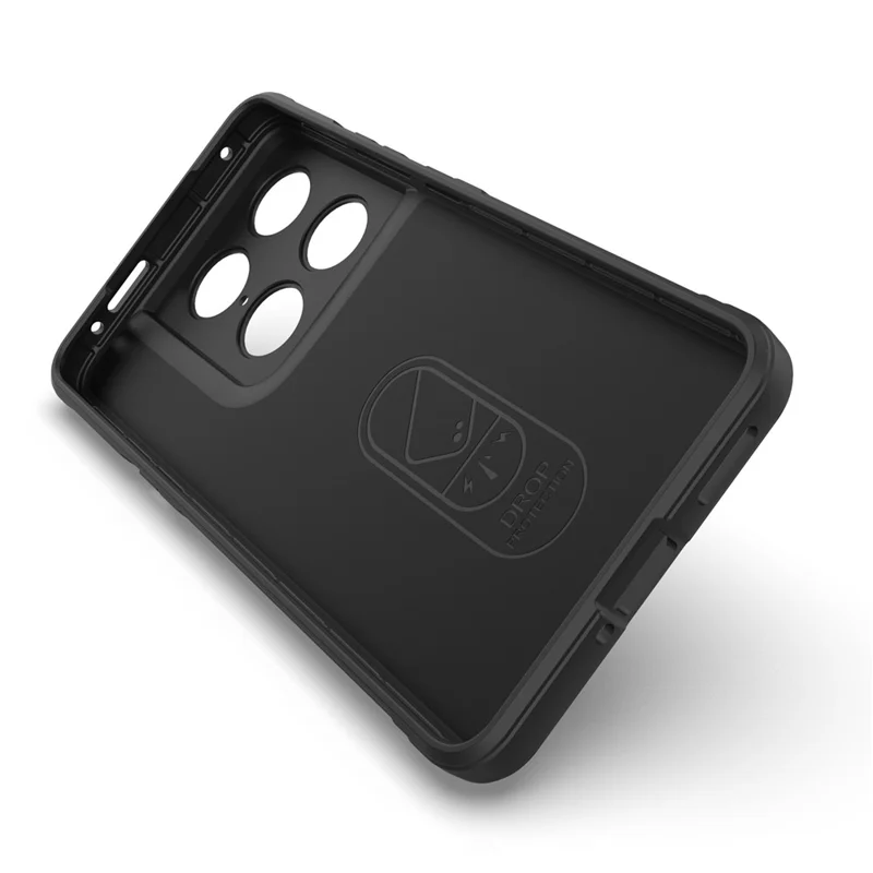 For Motorola Signature 5G Phone Case Anti-Drop Soft TPU Rugged Back Cover - Black