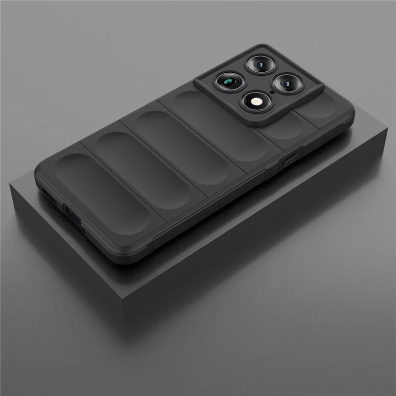 For Motorola Signature 5G Phone Case Anti-Drop Soft TPU Rugged Back Cover - Black