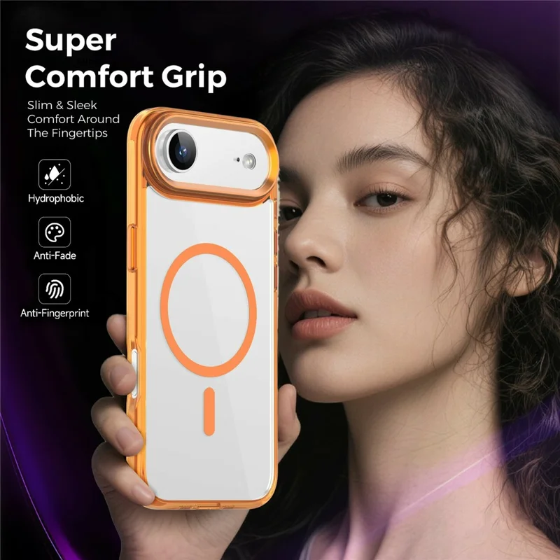 Bulk Purchasing for iPhone Air Magnetic Case PC TPU Phone Protective Cover Compatible with MagSafe - Orange