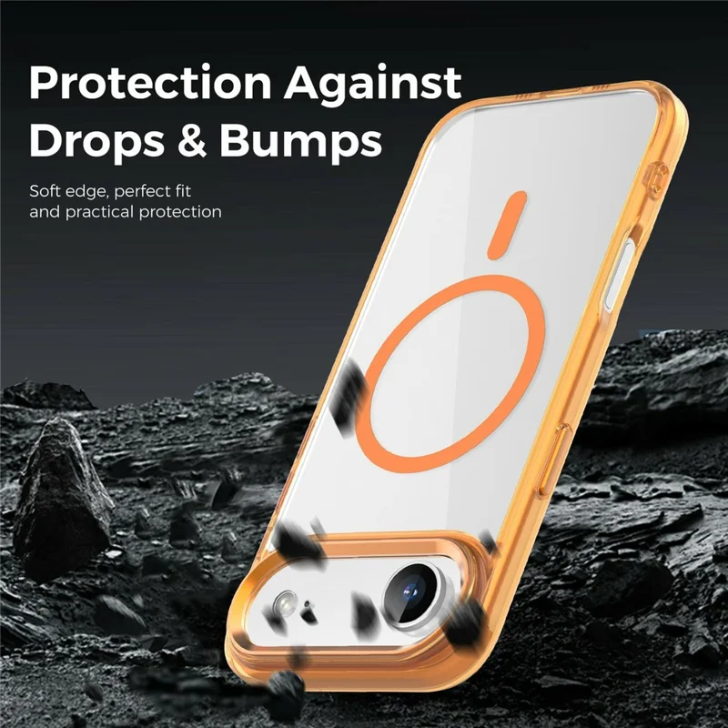 Bulk Purchasing for iPhone Air Magnetic Case PC TPU Phone Protective Cover Compatible with MagSafe - Orange