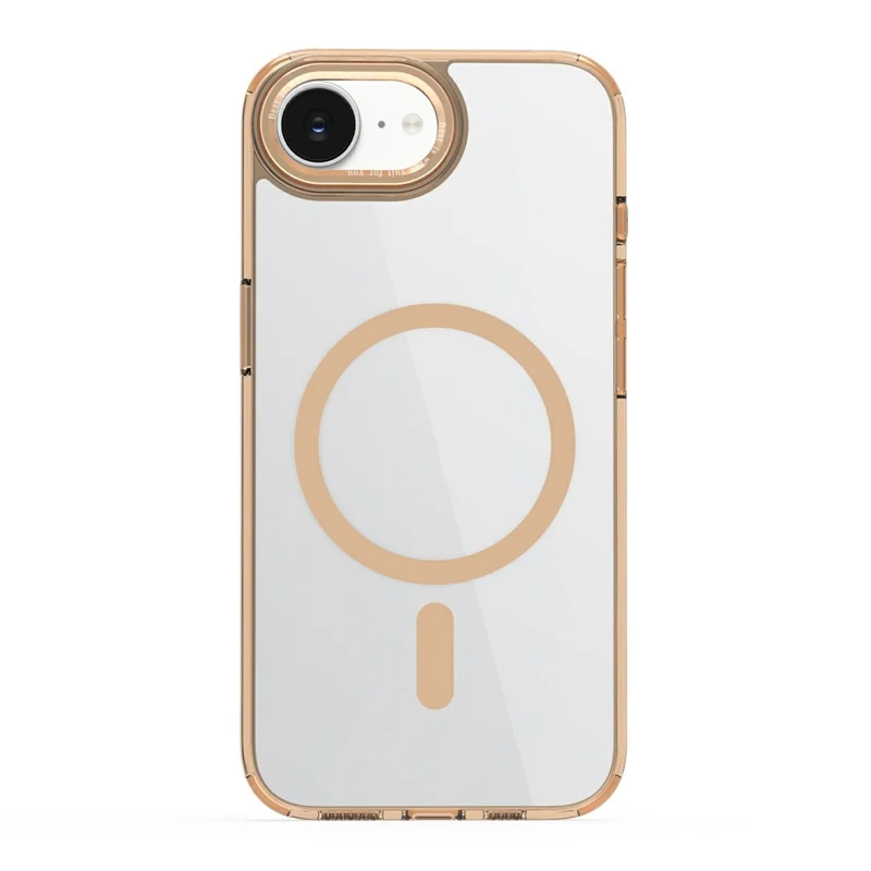 Bulk Purchasing Magnetic Case for iPhone 16e  /  17e PC TPU Phone Protective Cover Compatible with MagSafe - Desert Gold