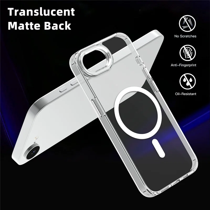 Bulk Purchasing Magnetic Case for iPhone 16e  /  17e PC TPU Phone Protective Cover Compatible with MagSafe - Desert Gold