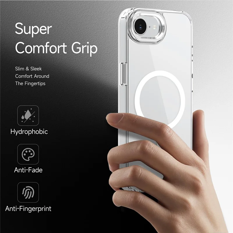 Bulk Purchasing Magnetic Case for iPhone 16e  /  17e PC TPU Phone Protective Cover Compatible with MagSafe - Desert Gold