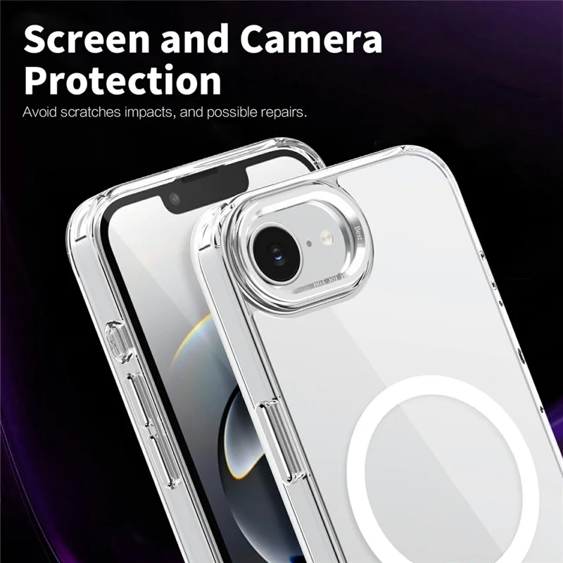 Bulk Purchasing Magnetic Case for iPhone 16e  /  17e PC TPU Phone Protective Cover Compatible with MagSafe - Desert Gold