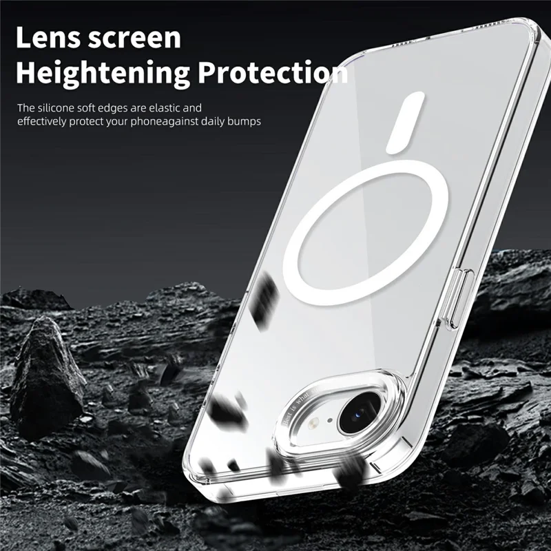 Bulk Purchasing Magnetic Case for iPhone 16e  /  17e PC TPU Phone Protective Cover Compatible with MagSafe - Desert Gold