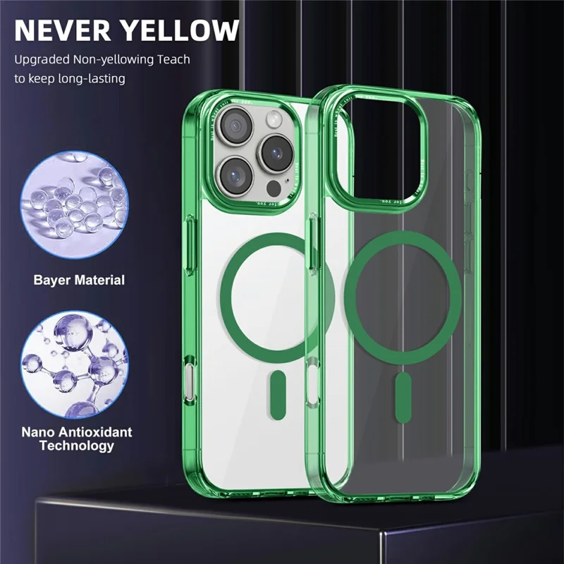 Bulk Purchasing for iPhone 16 Pro Magnetic Case PC TPU Phone Protective Cover Compatible with MagSafe - Black