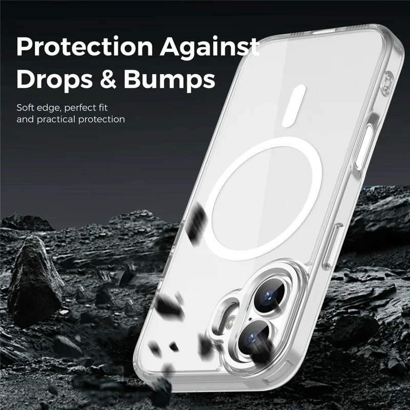 Bulk Purchasing for iPhone 16 Plus Magnetic Case PC TPU Phone Protective Cover Compatible with MagSafe - Purple