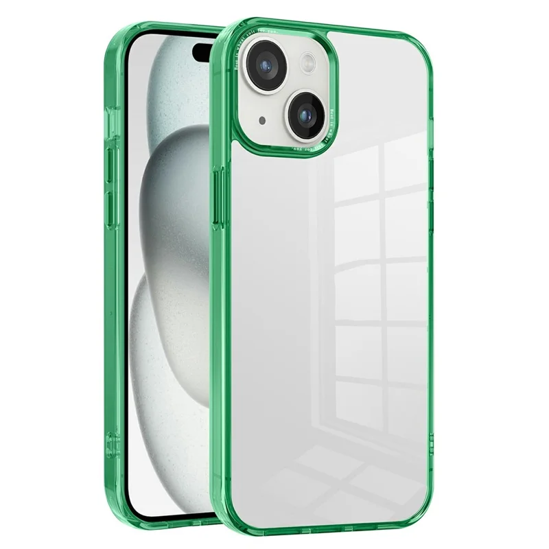 Bulk Purchasing for iPhone 15 Plus Magnetic Case PC TPU Phone Protective Cover Compatible with MagSafe - Green