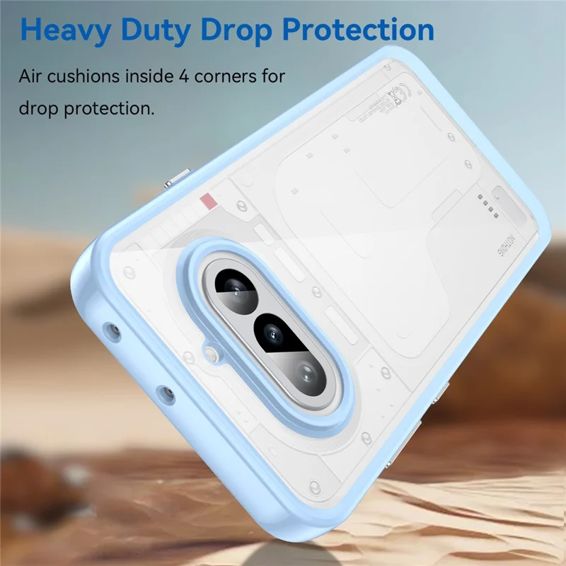 For Nothing Phone (4a) Phone Case TPU + Acrylic Protective Clear Phone Cover - Blue