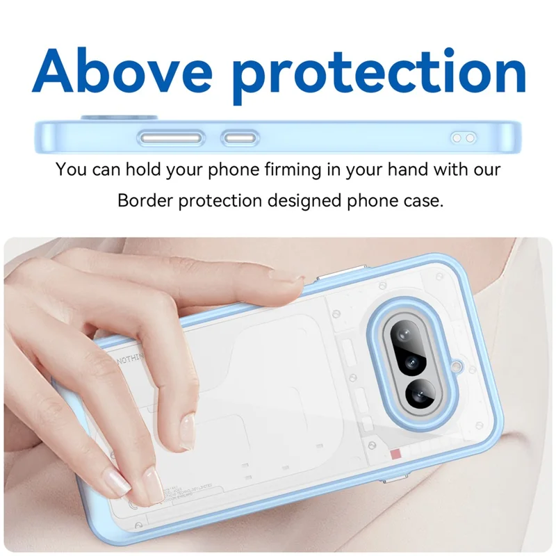 For Nothing Phone (4a) Phone Case TPU + Acrylic Protective Clear Phone Cover - Blue