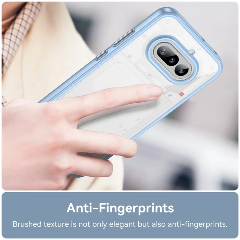 For Nothing Phone (4a) Phone Case TPU + Acrylic Protective Clear Phone Cover - Blue