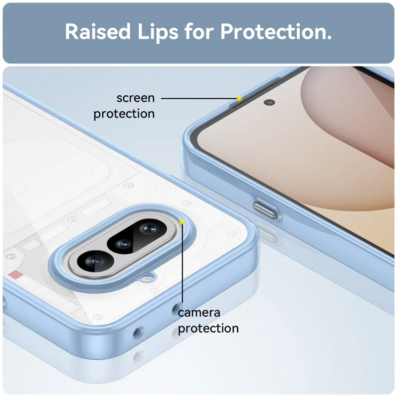 For Nothing Phone (4a) Phone Case TPU + Acrylic Protective Clear Phone Cover - Blue