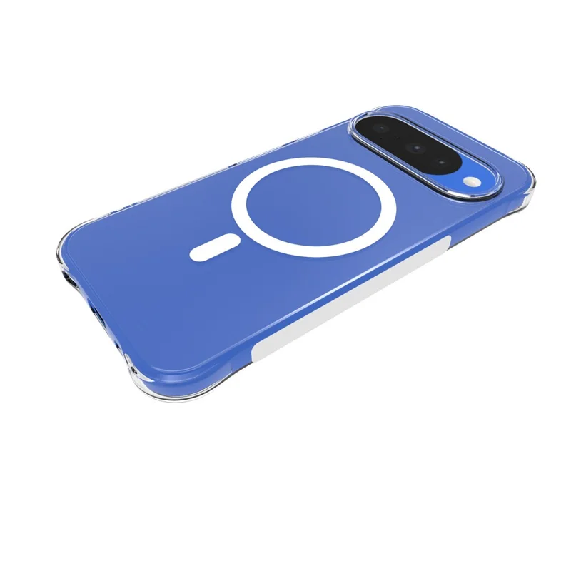 WANLONFENG WL2 Series For Google Pixel 11 2.0mm Magnetic Case Big Lens Hole Clear TPU Phone Back Cover with Screen Films - Transparent