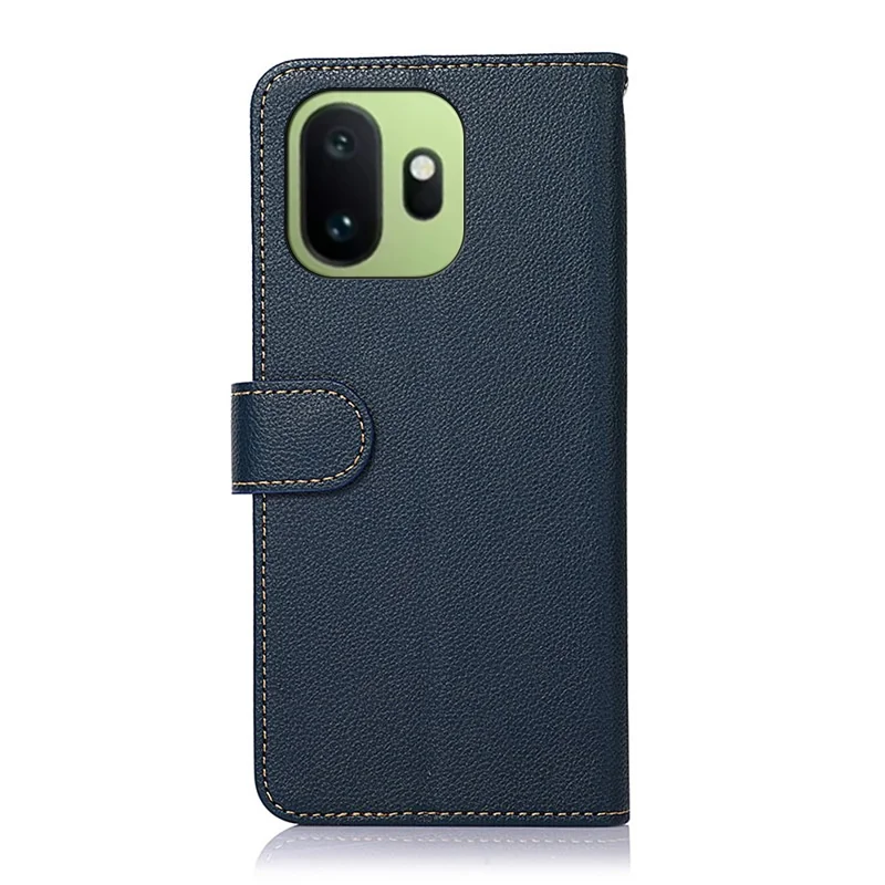 KHAZNEH Für OnePlus 15T 5G Hülle RFID-Schutz Geldbörse Leder-Optik PU-Leder Handyhülle mit Strap - Blau