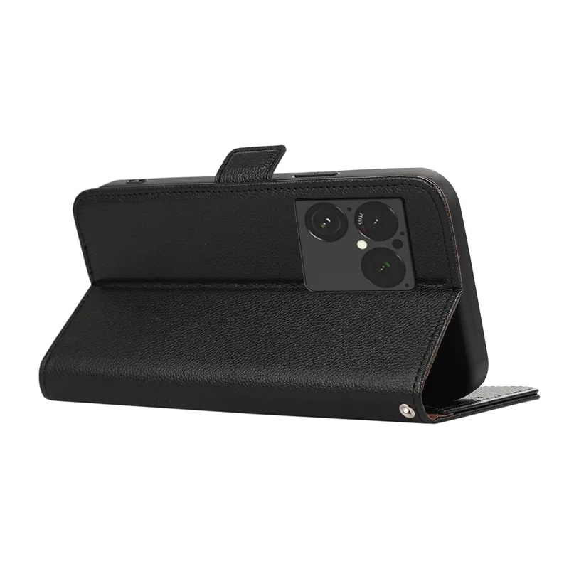 ABEEL Custodia per Sony Xperia 1 VIII Custodia in Pelle Effetto Litchi con Protezione RFID - Nero