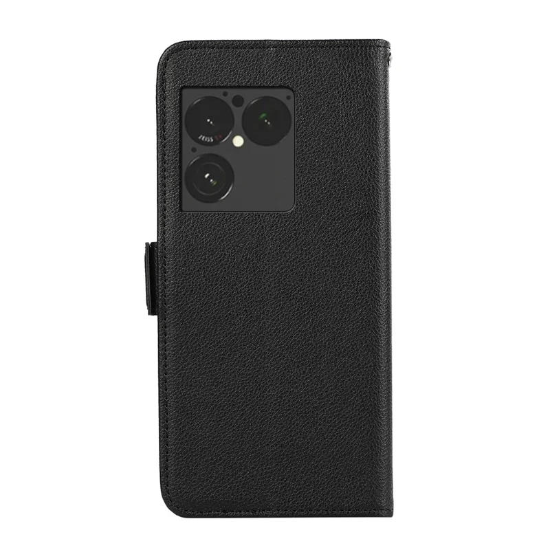 ABEEL Custodia per Sony Xperia 1 VIII Custodia in Pelle Effetto Litchi con Protezione RFID - Nero