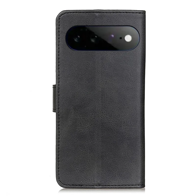 For Google Pixel 11 Pro XL Case Cowhide Texture Leather Wallet Stand Phone Cover - Black