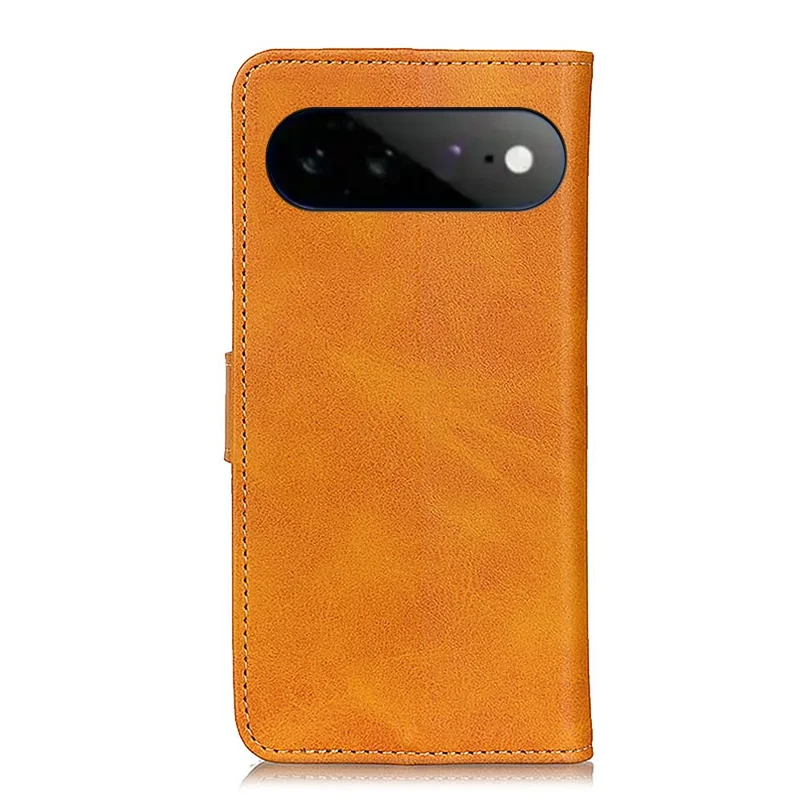 For Google Pixel 11 Pro XL Case Cowhide Texture Leather Wallet Stand Phone Cover - Brown