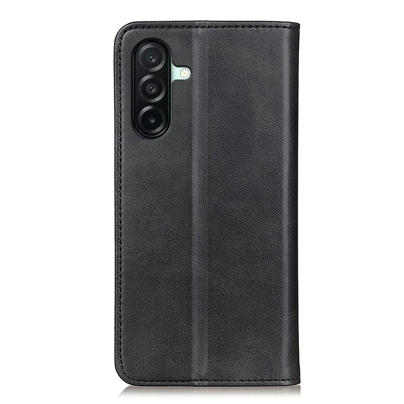 Til Samsung Galaxy A27 Case Kødhudstekstur Split Læder Flip Wallet Telefon dækning - Sort