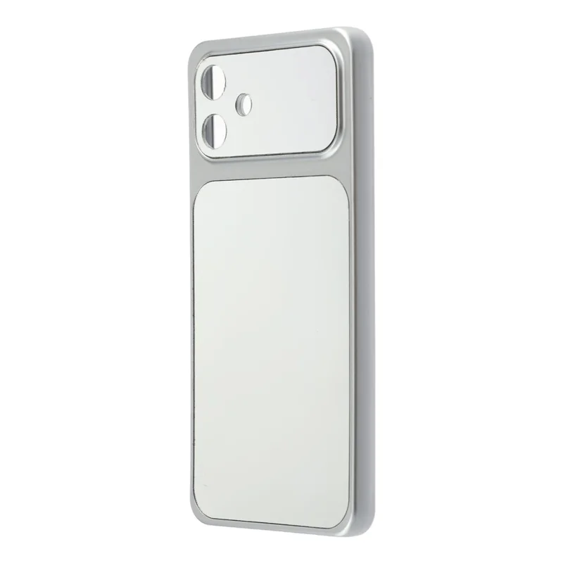 For Samsung Galaxy A07 4G Phone Case Mirror Electroplating TPU Cover - Silver