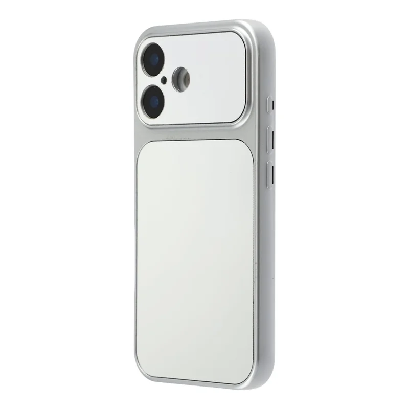 For iPhone 17 Phone Case Mirror Electroplating TPU Cover - Silver
