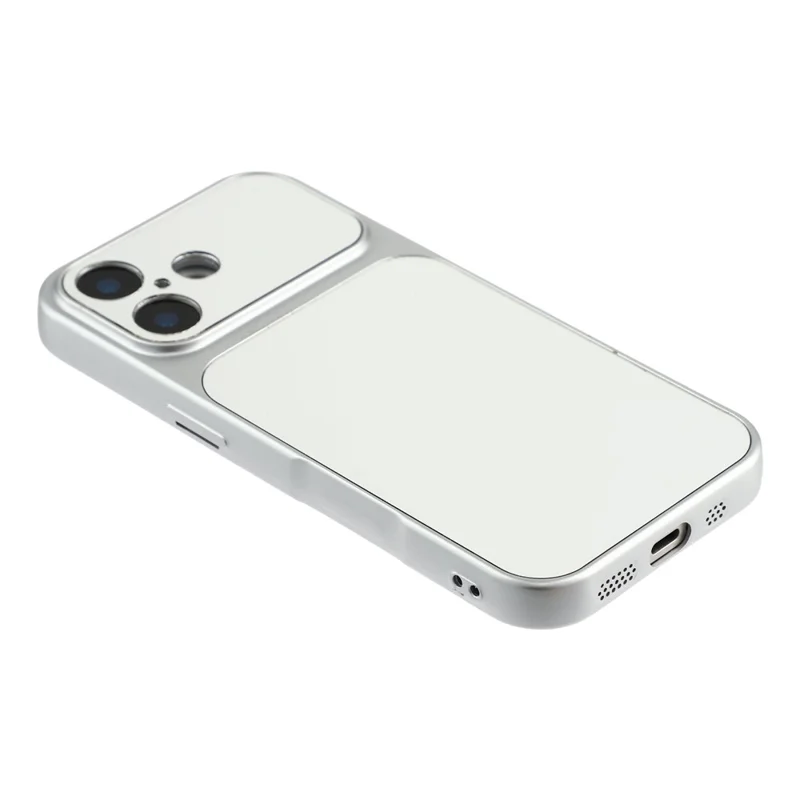 For iPhone 17 Phone Case Mirror Electroplating TPU Cover - Silver