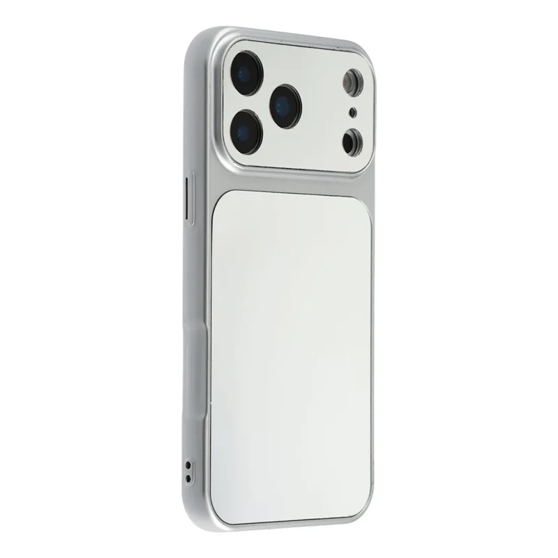 For iPhone 17 Pro Max Phone Case Mirror Electroplating TPU Cover - Silver