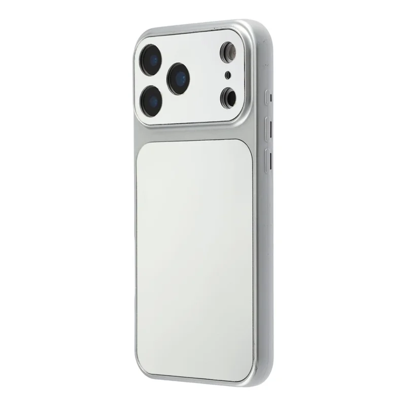 For iPhone 17 Pro Max Phone Case Mirror Electroplating TPU Cover - Silver