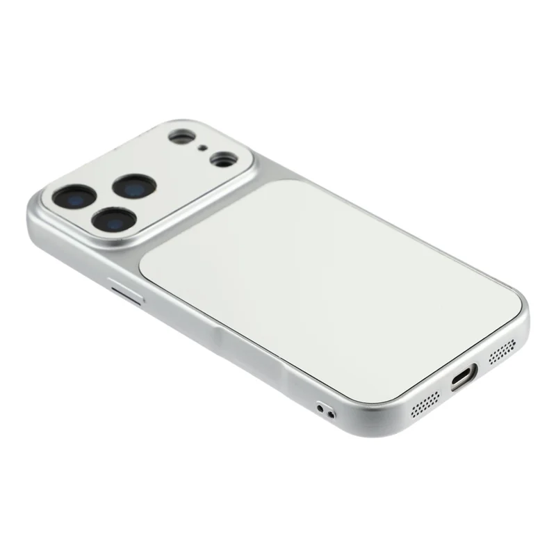 For iPhone 17 Pro Max Phone Case Mirror Electroplating TPU Cover - Silver