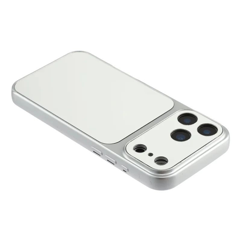 For iPhone 17 Pro Max Phone Case Mirror Electroplating TPU Cover - Silver