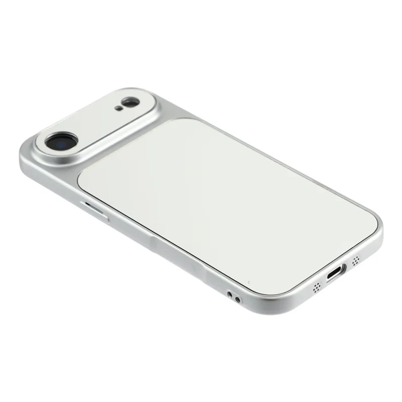 For iPhone Air Phone Case Mirror Electroplating TPU Cover - Silver