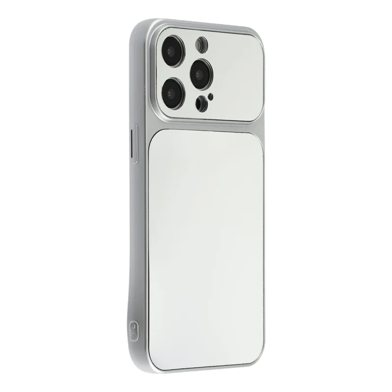 For iPhone 15 Pro Max Phone Case Mirror Electroplating TPU Cover - Silver