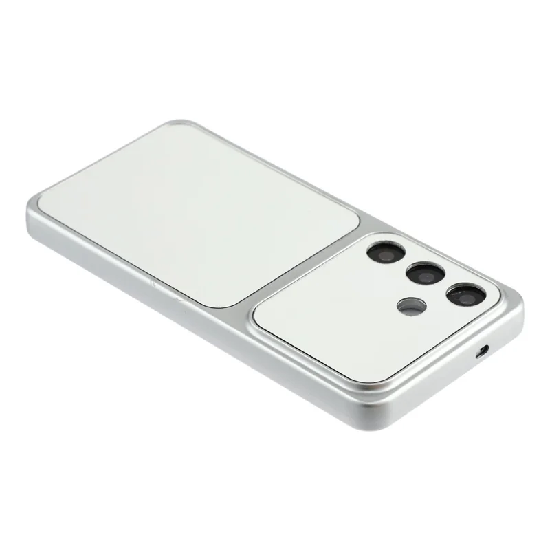 For Samsung Galaxy S25 Phone Case Mirror Electroplating TPU Cover - Silver