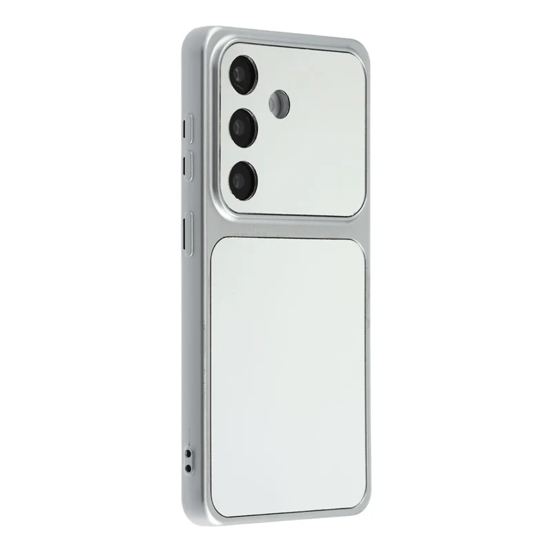 For Samsung Galaxy S24 Phone Case Mirror Electroplating TPU Cover - Silver
